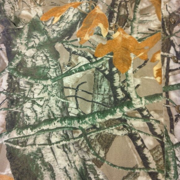 Outfitters Ridge Tree Camo Shirt Men XL Button Down Long Sleeve Twill Camouflage - Picture 15 of 16